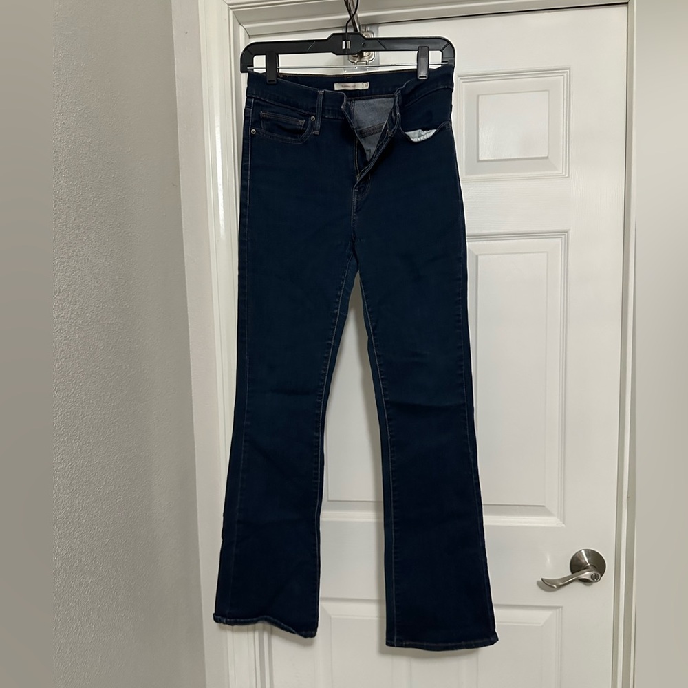 Levi’s Stylish Blue Flare Wide Leg Jeans